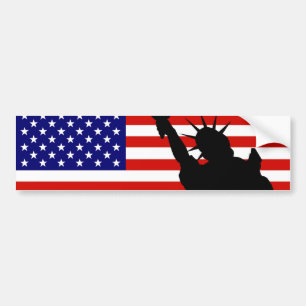 Liberty Flag Bumper Sticker