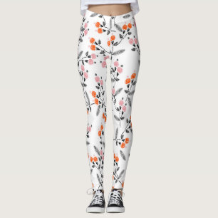 Liberty Florals: Hand-Stitched Embroidery Leggings