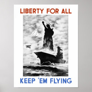 Liberty For All -- World War Two Poster
