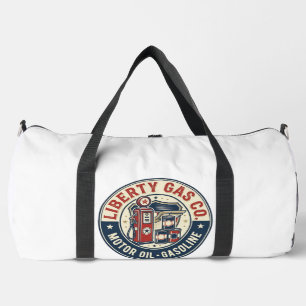 Liberty Gas Co Patriotic Patriotic Gas Station Mot Duffle Bag