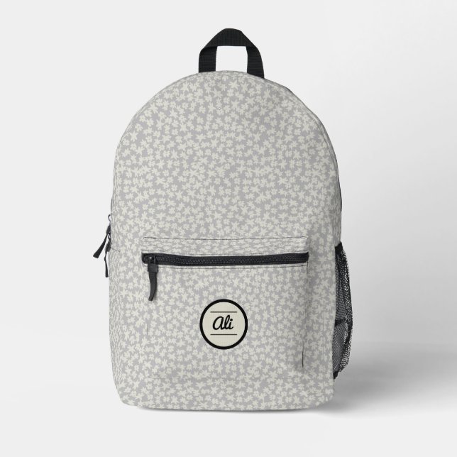 Liberty Grey 1 Printed Backpack (Front)