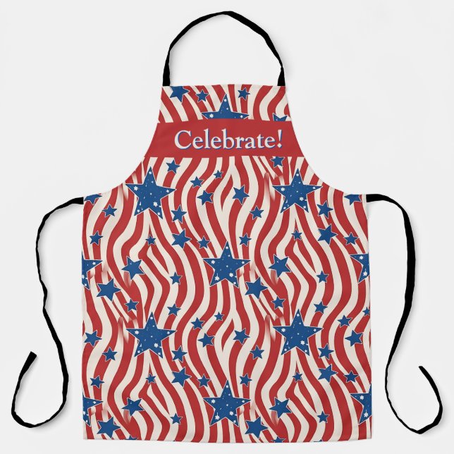 Liberty Grill Patriotic BBQ Apron (Front)