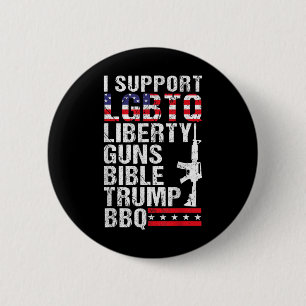 Liberty Guns Bible Trump Bbq 2 Inch Round Button