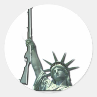LIBERTY IN FIREARMS - 2ND AMENDMENT CLASSIC ROUND STICKER