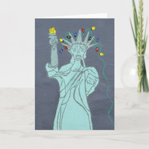 Liberty In Lights Holiday Card