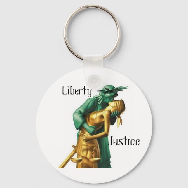 LIBERTY-JUSTICE-LESBIAN KEYCHAIN (Front)