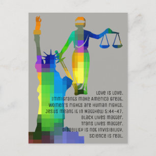 Liberty & Justice Postcard