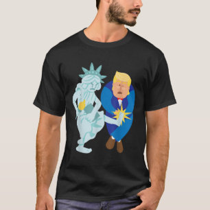 Liberty Kicks Trump 2020 Election Anti Donald Demo T-Shirt