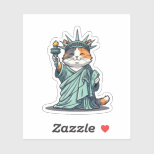 Liberty Kitty – Cat as Statue of Liberty