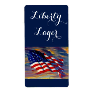 Liberty Lager USA Drapeau Vague Homebreer Bière Ét