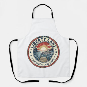 Liberty Lake Patriotic Patriotic Lake Life Vintage Apron
