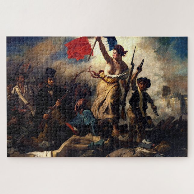 Liberty Leading the People, Eugene Delacroix Jigsaw Puzzle (Horizontal)