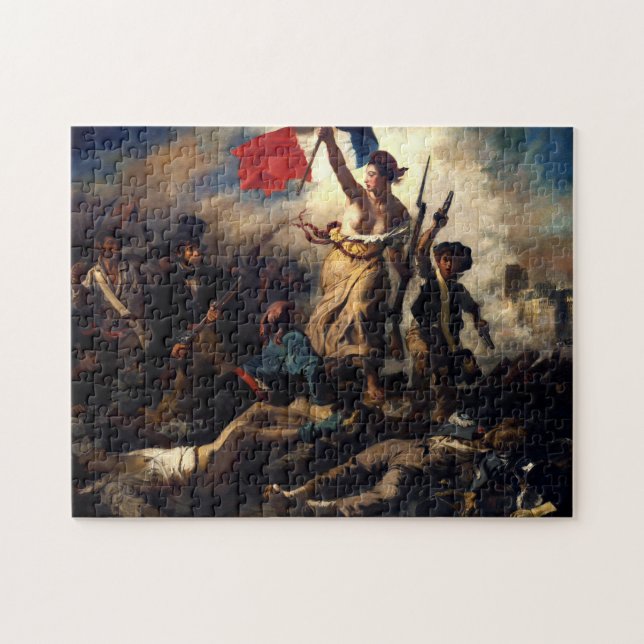 Liberty Leading the People, Eugene Delacroix Jigsaw Puzzle (Horizontal)