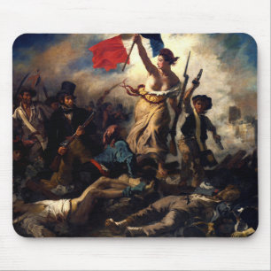 Liberty Leading the People, Eugene Delacroix Mouse Pad