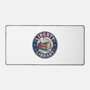 Liberty Library Patriotic Patriotic Library Readin Desk Mat