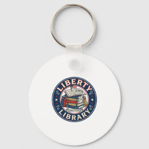 Liberty Library Patriotic Patriotic Library Readin Keychain