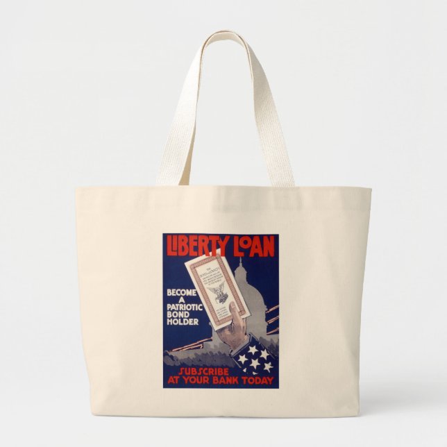 Liberty Loan Large Tote Bag (Front)