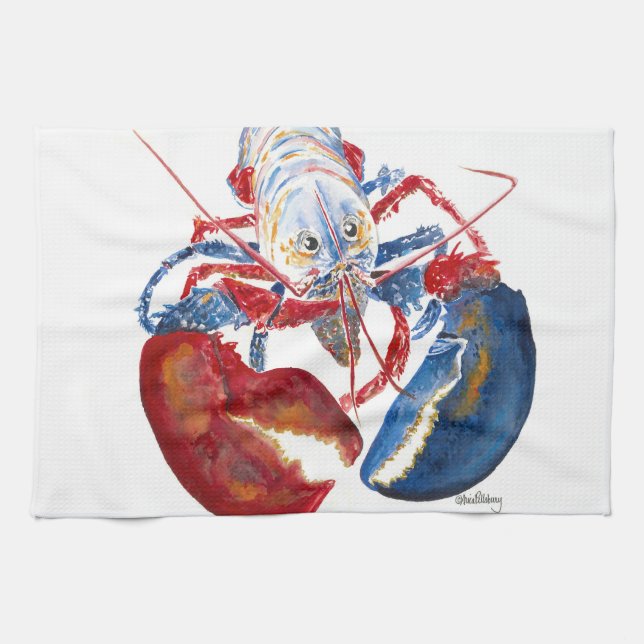LIBERTY LOBSTER Serviette de cuisine (Horizontal)