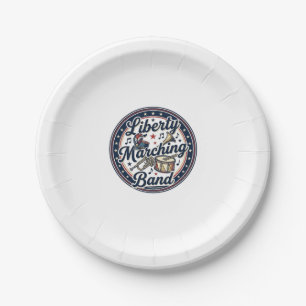 Liberty Marching Band Patriotic Patriotic Marching Paper Plate