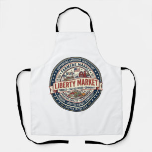 Liberty Market Patriotic Patriotic Farmers Market  Apron