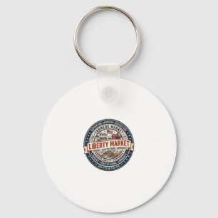Liberty Market Patriotic Patriotic Farmers Market Keychain