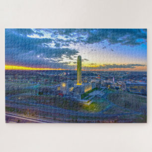 Liberty Memorial at Sunset, Kansas City, Missouri Jigsaw Puzzle