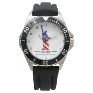 *~* Liberty Military Veteran Red White Blue Watch