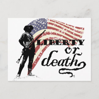 Liberty or Death Minutemen Postcard