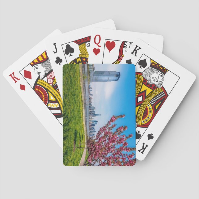 Liberty Park State Park, New Jersey Playing Cards (Back)