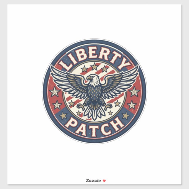 Liberty Patch Patriotic Patriotic Patch Embroidery (Sheet)