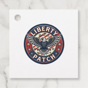 Liberty Patch Patriotic Patriotic Patch Embroidery Favour Tags