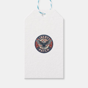 Liberty Patch Patriotic Patriotic Patch Embroidery Gift Tags