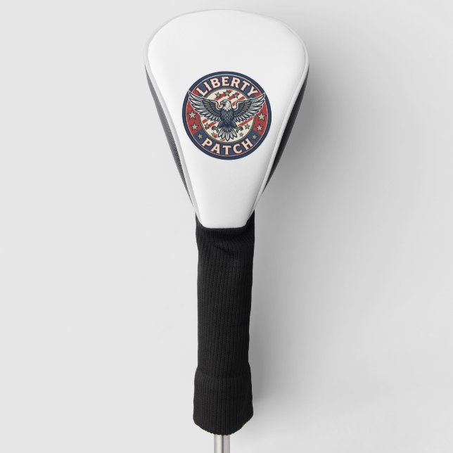 Liberty Patch Patriotic Patriotic Patch Embroidery Golf Head Cover (Front)