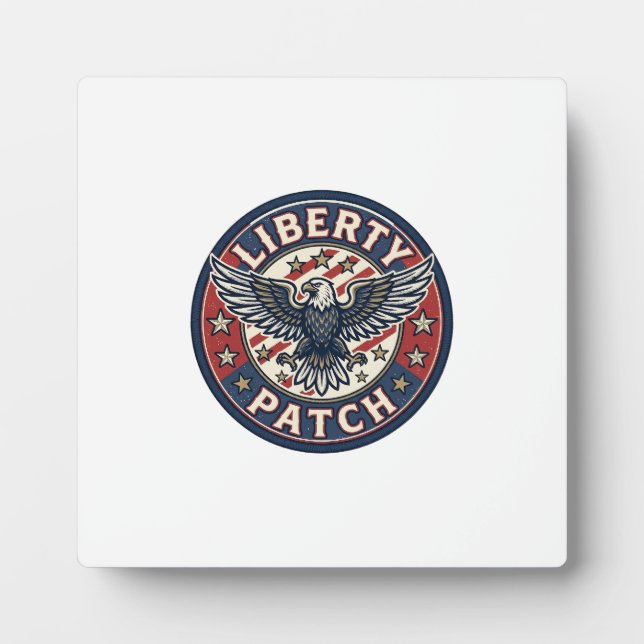 Liberty Patch Patriotic Patriotic Patch Embroidery Plaque (Front)
