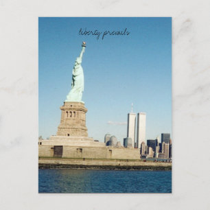 liberty prevails up postcard