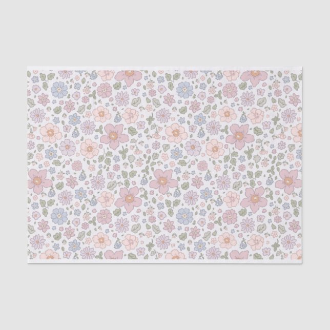 Liberty Print Ditsy Floral Tissue Paper (Front)