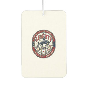 Liberty Rodeo Patriotic Patriotic Rodeo Western US Air Freshener