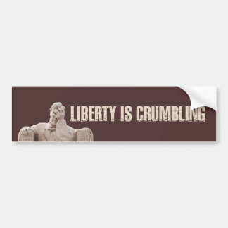 Liberty s'effondre Sticker pare-chocs