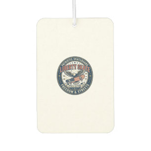 Liberty Skate Patriotic Patriotic Skateboard Vinta Air Freshener