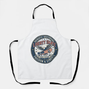 Liberty Skate Patriotic Patriotic Skateboard Vinta Apron