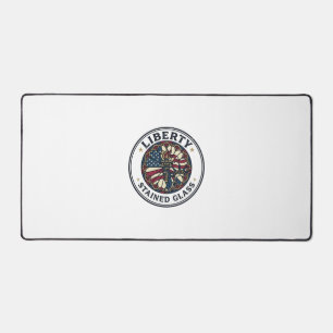 Liberty Stained Glass Patriotic Patriotic Stained Desk Mat