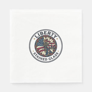 Liberty Stained Glass Patriotic Patriotic Stained Napkin