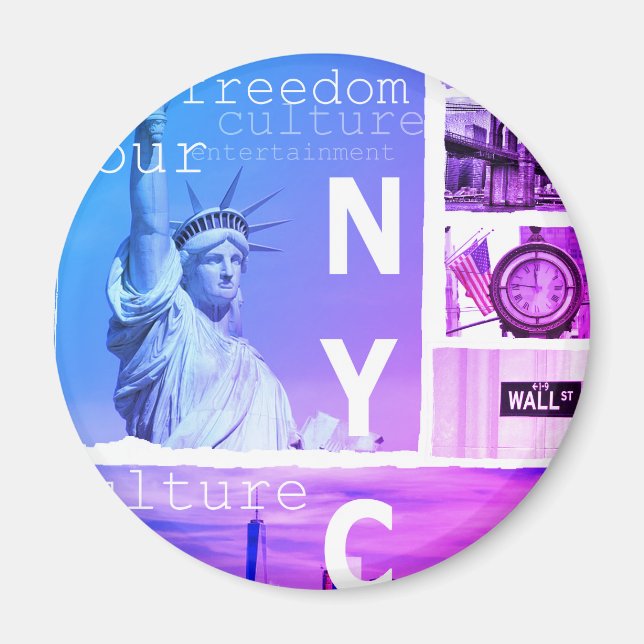 Liberty Statue New York City Nyc Magnet (Front)
