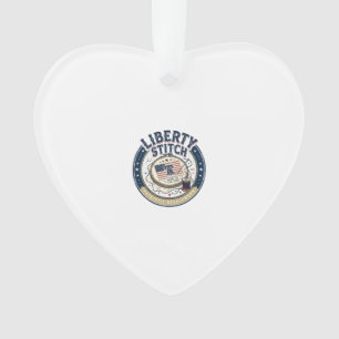 Liberty Stitch Patriotic Patriotic Embroidery Need Ornament