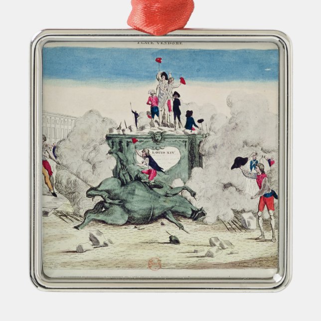 Liberty toppling the statue of the Greatest Metal Ornament (Front)