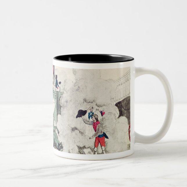 Liberty toppling the statue of the Greatest Two-Tone Coffee Mug (Right)