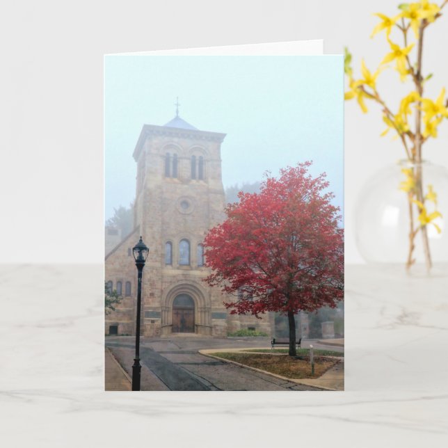 Liberty Tree into the fog Card (Yellow Flower)