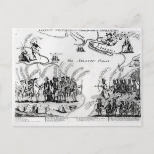 Liberty Triumphant, or the Downfall Postcard