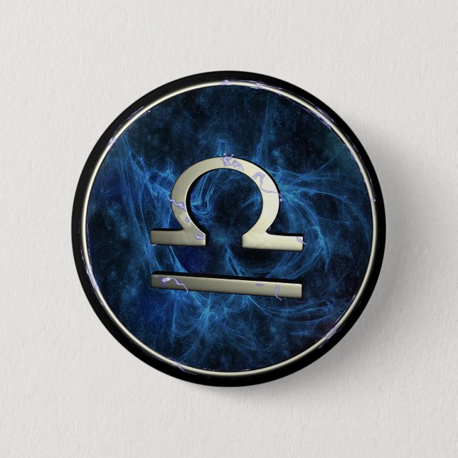 Libra 2 Inch Round Button (Front)