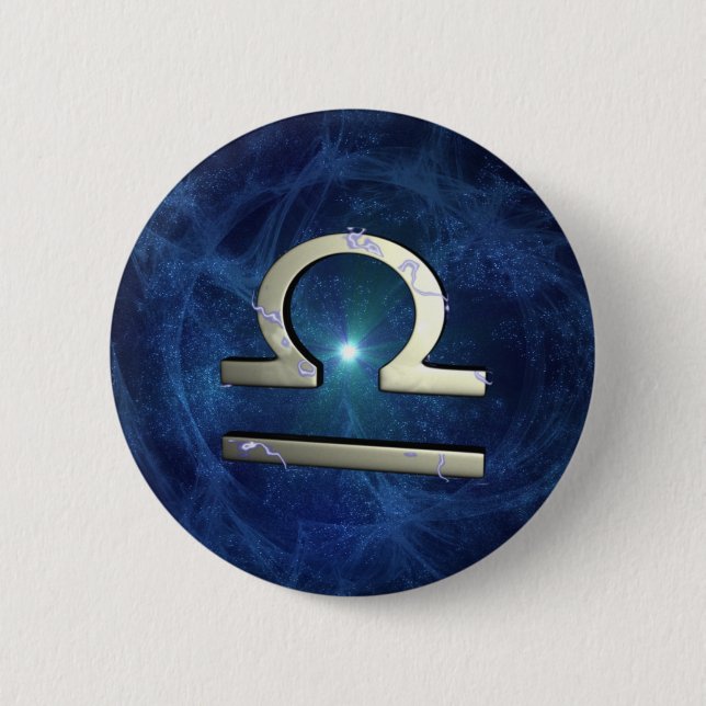 Libra 2 Inch Round Button (Front)